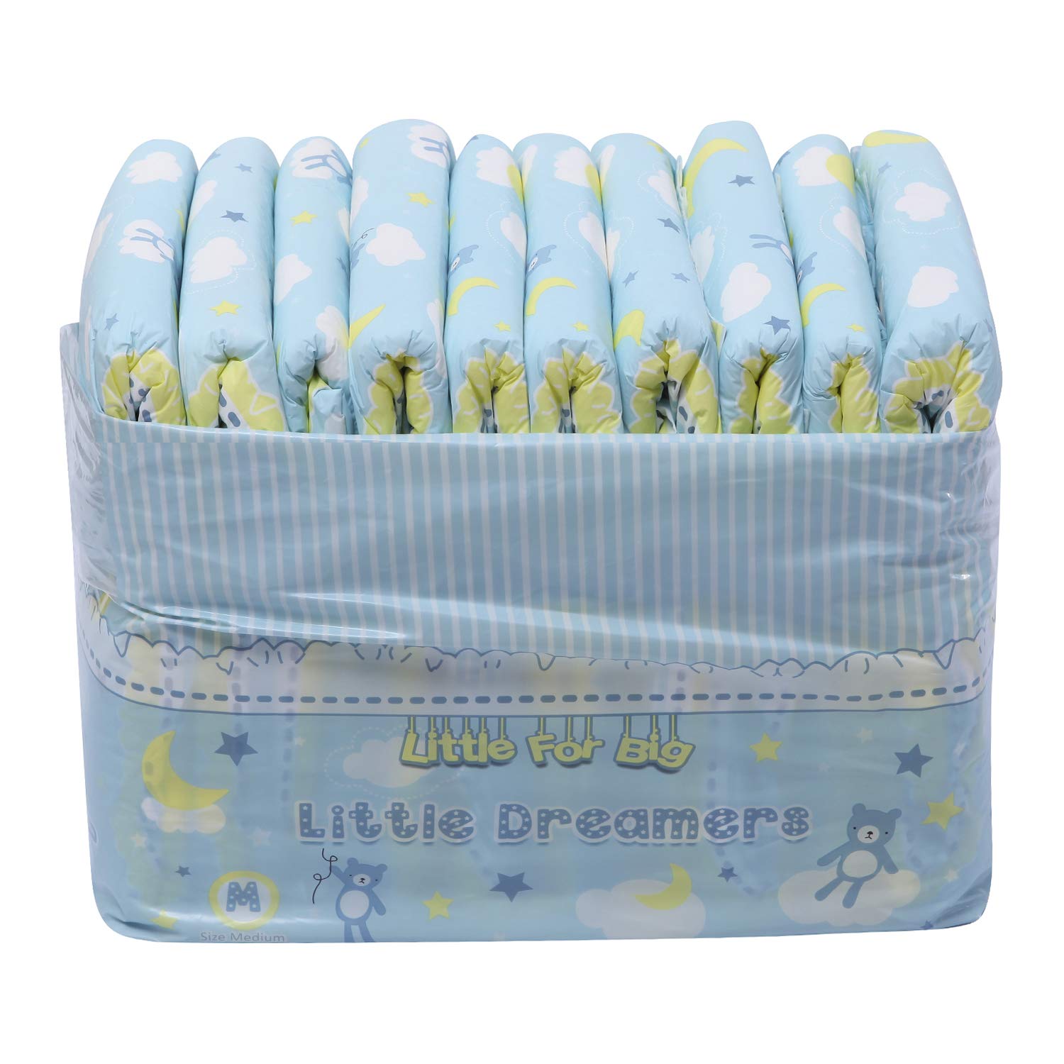 Littleforbig Adult Printed Diaper 40 Pieces (4 Packs) - Little Dreamers (Medium 28"-38") - Image 7