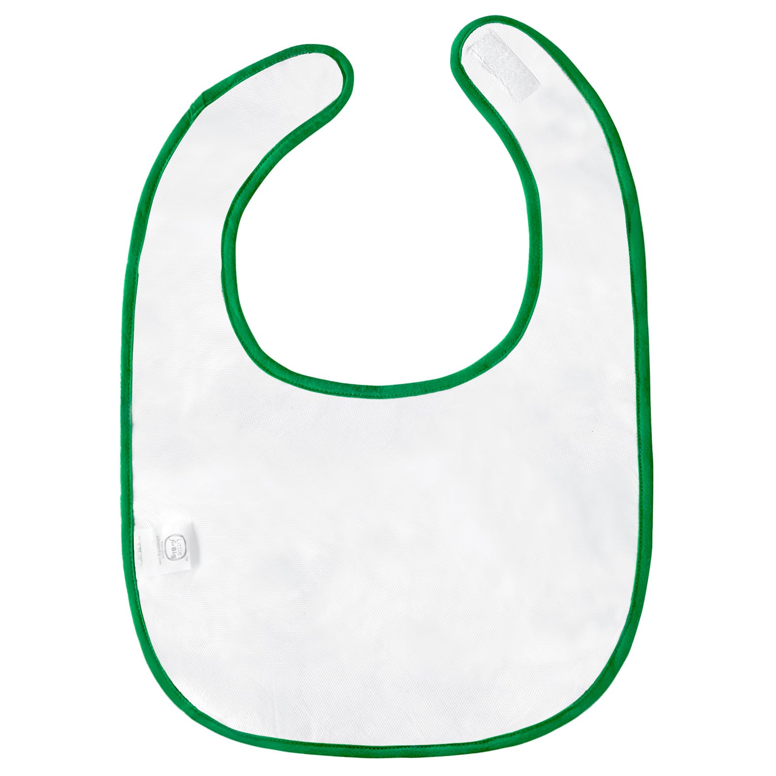 Littleforbig Cotton Waterproof Printed Adult Bib with Adjustable Hook-and-Loop Fastener Closure - Dinosaurs Adult Bib - Image 4