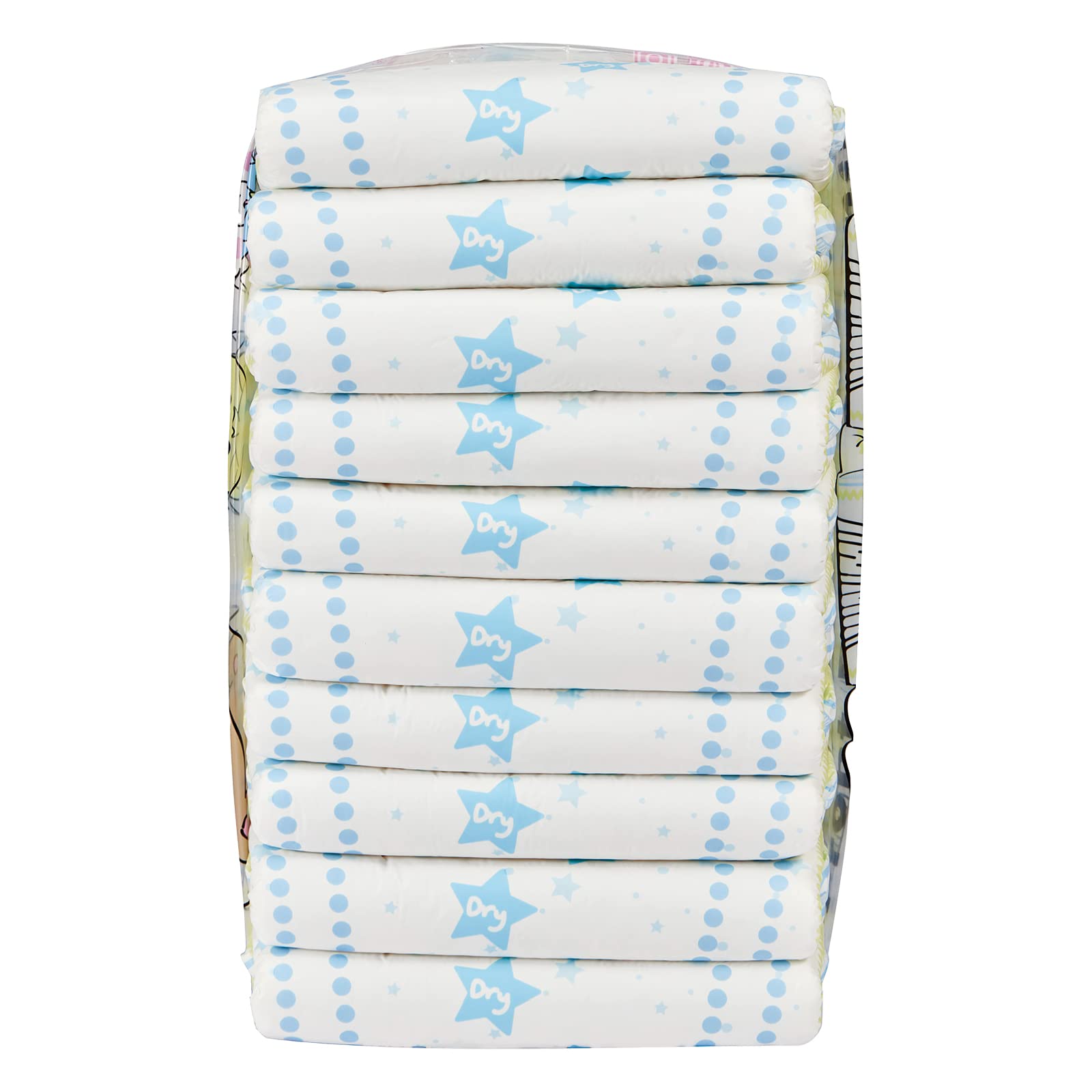 Littleforbig Printed Adult Brief Diapers 40 Pieces (4 Packs) - Astro Babies(M) - Image 7