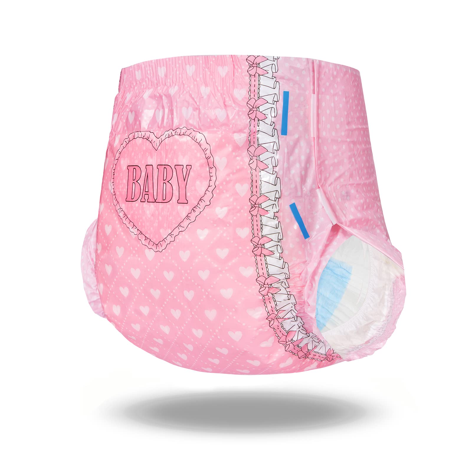 Littleforbig Printed Adult Brief Diapers 40 Pieces (4 Packs) - Blushing Baby(M) - Image 3