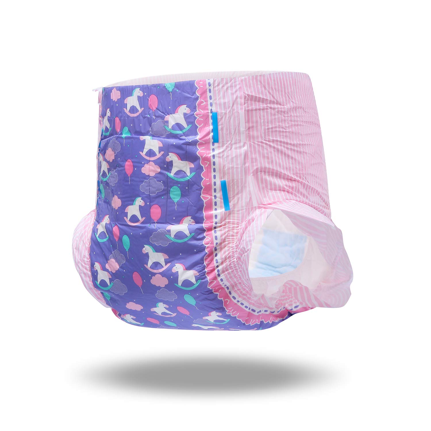 Littleforbig Adult Printed Diaper 40 Pieces (4 Packs) - Little Fantasy (Medium 28"-38") - Image 6