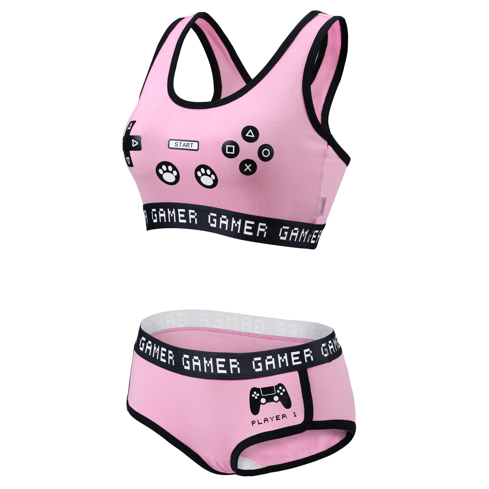 Littleforbig Women Cotton Camisole and Panties Sports loungewear Bralette Set - Playgirl - Image 5