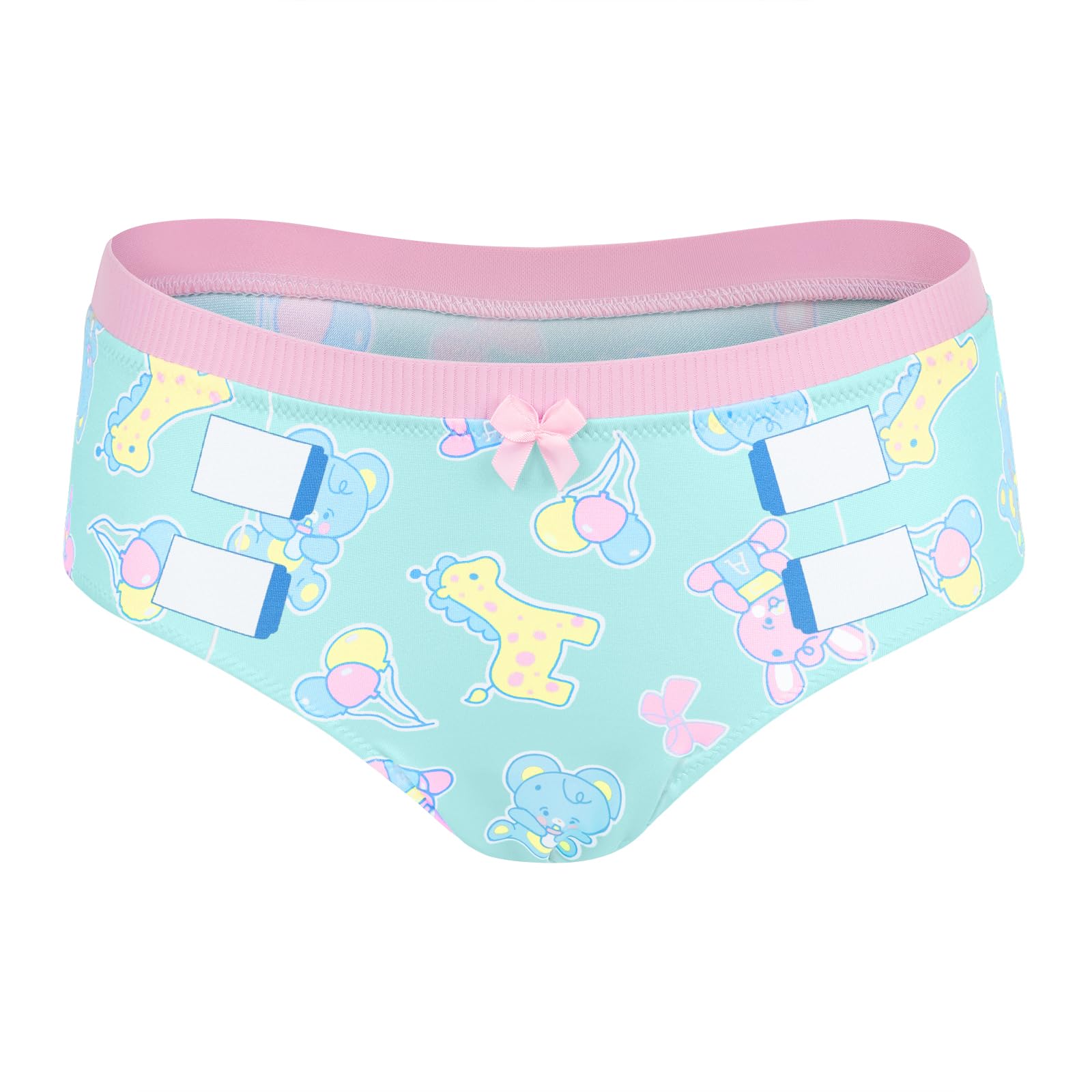 Littleforbig Women's Ladies Silky Underwear Full Print Hipster Briefs Babydoll Baby Parade 'Oopsie' Potty Panties - Image 6