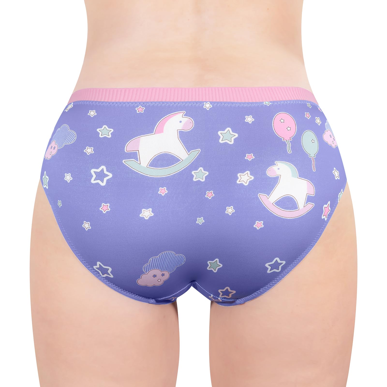 Littleforbig Women's Ladies Soft Silky Underwear Comfortable Hipster Briefs Babydoll Little Fantasy 'Oopsie' Potty Pants - Image 3